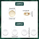 Unicraftale набор для изготовления плоской круглой пустой куполообразной броши «сделай сам» DIY-UN0050-22G-4