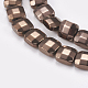 Electroplated Non-magnetic Synthetic Hematite Beads Strands G-P367-C-3