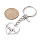 Porte-clés pendentif en alliage coeur saint valentin KEYC-JKC00625-01-3