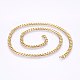 304 Stainless Steel Curb Chain Necklaces MAK-L015-32B-2