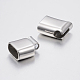 Smooth Surface 304 Stainless Steel Magnetic Clasps with Glue-in Ends STAS-N002-38-3