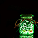 Bottiglia dei desideri in vetro luminoso con nastro di colore casuale LUMI-PW0004-067D-1