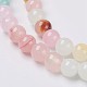 Natural Colorful Green Jade Beads Strands G-G757-01-6mm-4
