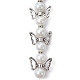 Brins de perles de verre en forme de fée ange AJEW-JB01180-03-1