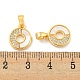 Латунные микропаве прозрачные подвески с фианитом KK-P275-14G-3