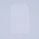 プラスチックメッシュキャンバスシート  刺繍用  アクリル毛糸クラフト  ニットとかぎ針編みのプロジェクト  楕円形の長方形  ホワイト  11.4x6.33x0.15cm  穴：2x2mm DIY-M007-16-1