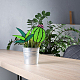 Globleland 3 Stück 3-Stil gebeizte Acryl-Kaktus-/Agave-Aloe-Topfornamente DJEW-GL0001-05-5