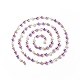 Cristal hechos a mano de abalorios de perlas cadenas AJEW-JB01136-02-2