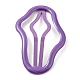 クラウドアロイスナップヘアクリップ  女の子のためのヘアアクセサリー  紫色のメディア  67.5x42x1.5mm PHAR-D014-01M-1