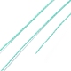 ラウンドワックスポリエステル糸ストリング  マイクロマクラメコード  ツイストコード  革縫い用  ターコイズ  0.55mm  約131.23ヤード（120m）/ロール YC-D004-02C-129-3