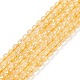 Chapelets de perles de citrine naturelle X-G-E326-6mm-01-1