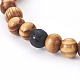 Деревянные браслеты из бусин BJEW-JB03909-7