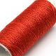 布地やDIYクラフト用品402ポリエステル縫糸コード  レッド  0.1mm  約120m /ロール  10のロール/袋 OCOR-R027-35-2