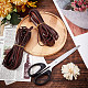 GORGECRAFT 11Yds 5mm Flat Genuine Leather Cord String Leather Shoelace Boot Lace Strips Cowhide Braiding String Roll for Jewelry Making DIY Craft Braided Bracelets Belts Keychains(Coconut Brown) WL-GF0001-06C-02-4