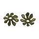 8 flores -petal tapas de abalorios aleación TIBEB-2472-AB-FF-1