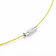 Cuerda del collar de alambre de acero inoxidable de fabricación de la joya DIY TWIR-R003-02-4