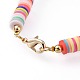 Handmade Polymer Clay Beads Bracelets BJEW-JB04641-M-4