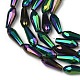 Electroplate Glass Beads Strands X-EGLA-L015-HP-HP-C01-2