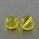 Banco de estirar transparentes abalorios de vidrio hebras X-GLAD-Q012-6mm-06-1