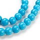 Chapelets de perles en turquoise synthétique X-TURQ-G106-8mm-02F-3