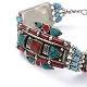 Tibetischen Stil Perlen Armbänder BJEW-G626-09AS-3