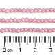 Cuisson des brins de perles de verre transparentes peintes DGLA-F029-J2mm-04-5