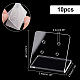 PH PandaHall 10pcs Acrylic Earring Display Stand Clear Earring Holder Necklace Earring Organizer Jewelry Displays with 4 Holes for Studs Dangle Ear Studs Showcase Small Business 1.4x1.3x1 inch EDIS-WH0029-87A-01-2