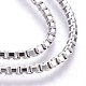 Electroplated 925 Sterling Silver Box Chains STER-I015-05B-2