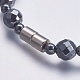 Non-magnetic Synthetic Hematite Beaded Necklaces NJEW-K096-03B-3