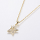 Stainless Steel Pendant Necklaces NJEW-I106-01G-2