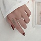 925 кольцо из стерлингового серебра с подвеской на палец для девочек и женщин RJEW-C006-03S-5