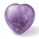 Natural Amethyst Heart Love Stone G-G973-04A-2