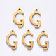 Vacuum Plating 201 Stainless Steel Charms X-STAS-R105-G-G-2