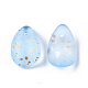 Transparent Spray Painted Glass Charms X-GLAA-T016-36-G01-2