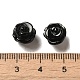 Perlas de ágata negro natural G-O156-B-05A-3