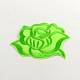 Цветок роза костюм аксессуары серии компьютеризированной вышивке ткань утюг на патчи AJEW-Q097-M12-2