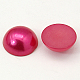 Half Round Domed Imitated Pearl Acrylic Cabochons OACR-H001-5S-2