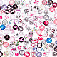 PH PandaHall 116pcs Pink Awareness Ribbon Glass Cabochons GGLA-PH0001-38-1
