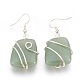 Natural Gemstone Dangle Earrings EJEW-F171-01-3