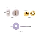 Kit de fabrication de bijoux en perles d'argile polymère colorées bricolage DIY-FS0002-13-2