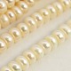 Rondelle Shape Natural Cultured Freshwater Pearl Beads PEAR-D168-1-1