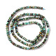 Brins de perles turquoises africaines naturelles (jaspe) G-F717-02A-3
