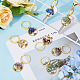 SUPERFINDINGS 20Pcs 5 Styles Tree of Life Keychain Gemstone Keychain Natural Crystal Stone Handmade Keyring Charm for DIY Lucky Bag Charms Keyring KEYC-FH0001-27-6