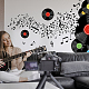 Translucent PVC Self Adhesive Wall Stickers STIC-WH0016-001-3