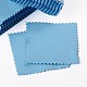 Tissu de daim tissu de polissage carré argent AJEW-G005-01-1