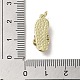 Pendentifs avec zircon cubiques à micro-pavés en laiton KK-E092-18G-07-3