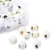 80pcs 8 couleurs de perles de verre opaques de Noël EGLA-YW0001-05-5