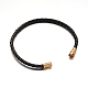 Braided Leather Bracelet Making BJEW-E273-23A-2