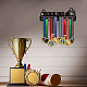 Espositore da parete con porta medaglie in ferro a tema sportivo ODIS-WH0021-621-6