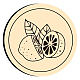 Cabeza de sello de latón con sello de cera AJEW-WH0130-903-3